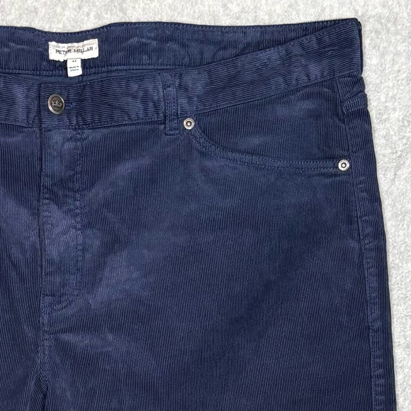 Peter Millar Superior Soft Corduroy Classic Fit Five-Pocket Pant-Navy-Men 42